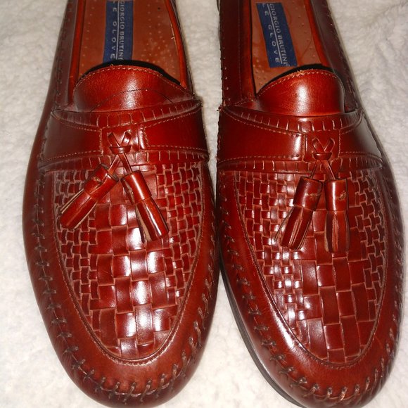 New Men\'s Brutini Leather Loafers, Sz 11 main image 5